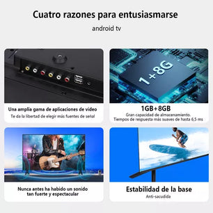 Smart TV Pantalla 32 Pulgadas Weyon Android LED Hd Television 60hz 32WDSNMX