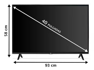 Smart TV portátil Hisense H4F Series 40H4030F LED Full HD 40