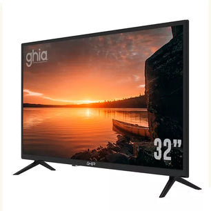 Pantalla Ghia 32 Pulgadas Led HD 720P USB HDMI RCA 60HZ Modelo G32BHD22 Negro